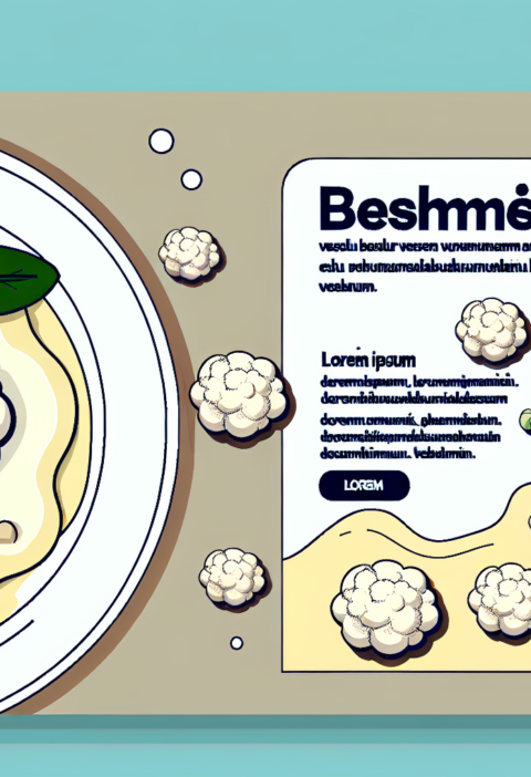 Beşamel soslu karnıbahar: Lezzetli ve Besleyici