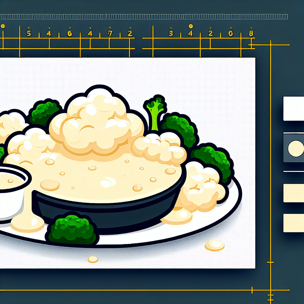 Beşamel soslu karnıbahar tabakta servis edilirken gösteren görsel