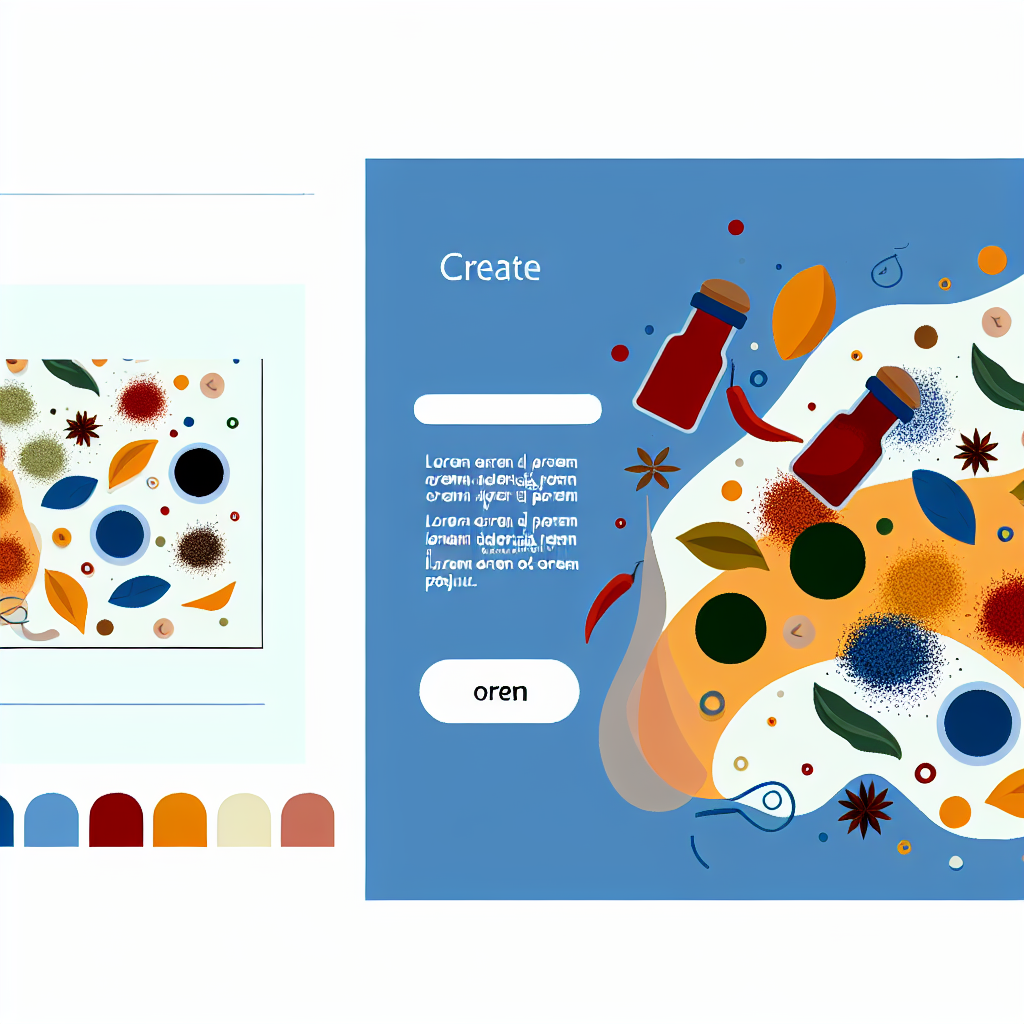 Renkli baharatlar düzenli şekilde baharatlıkta sergilenmiş görsel